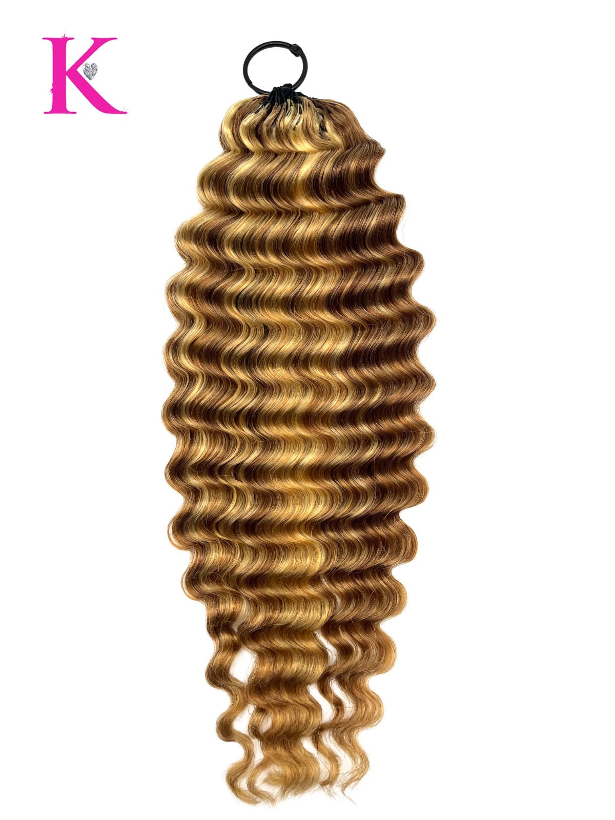 Deep Wave Crochet Human Braiding Hair #27/30/613