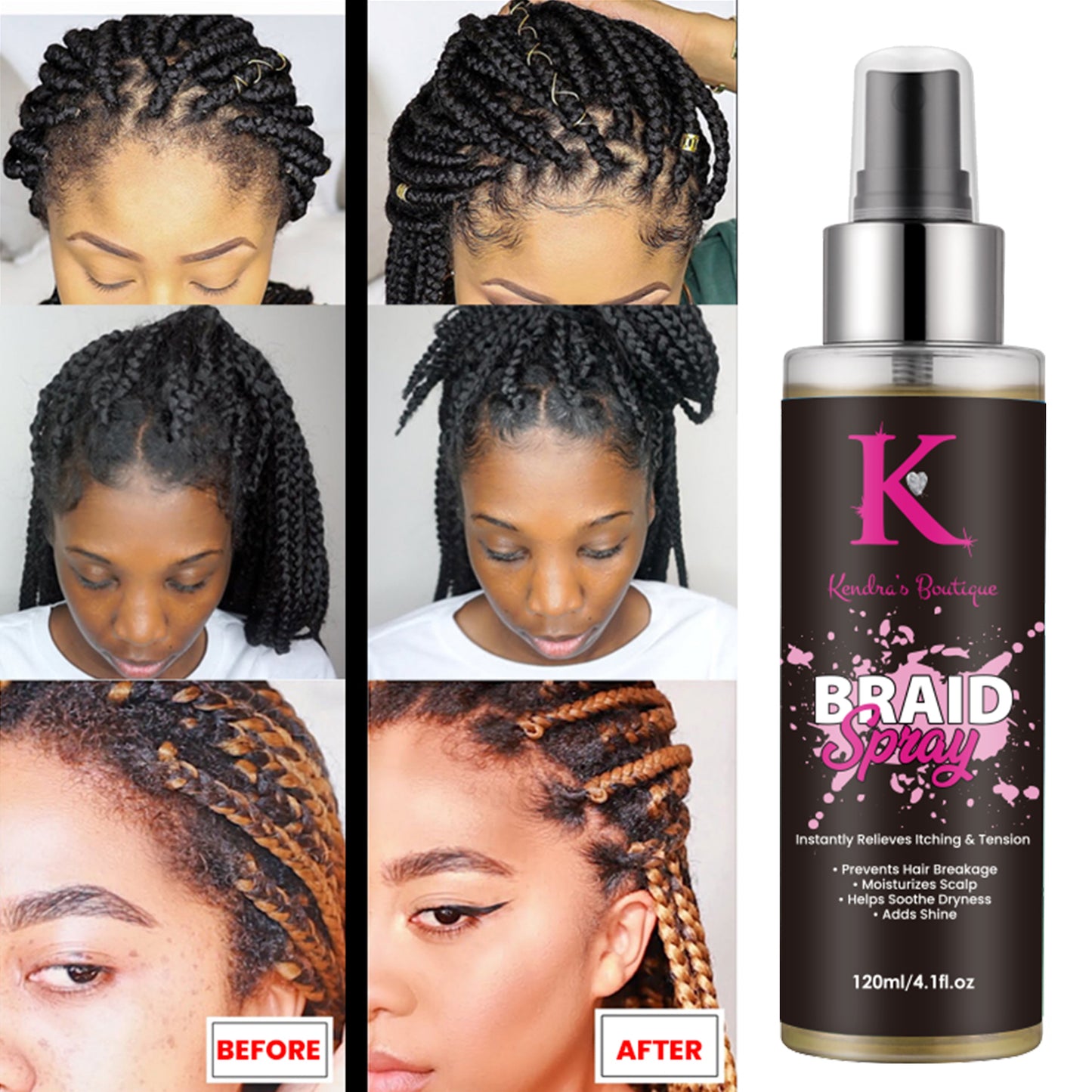 Braid Spray (Instant relieves itching & tension)
