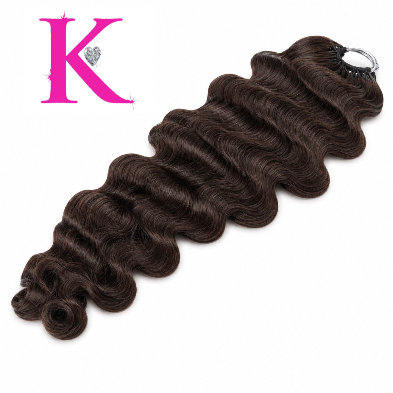 Burmese Wavy/Curly Crochet Human Braiding Hair #2