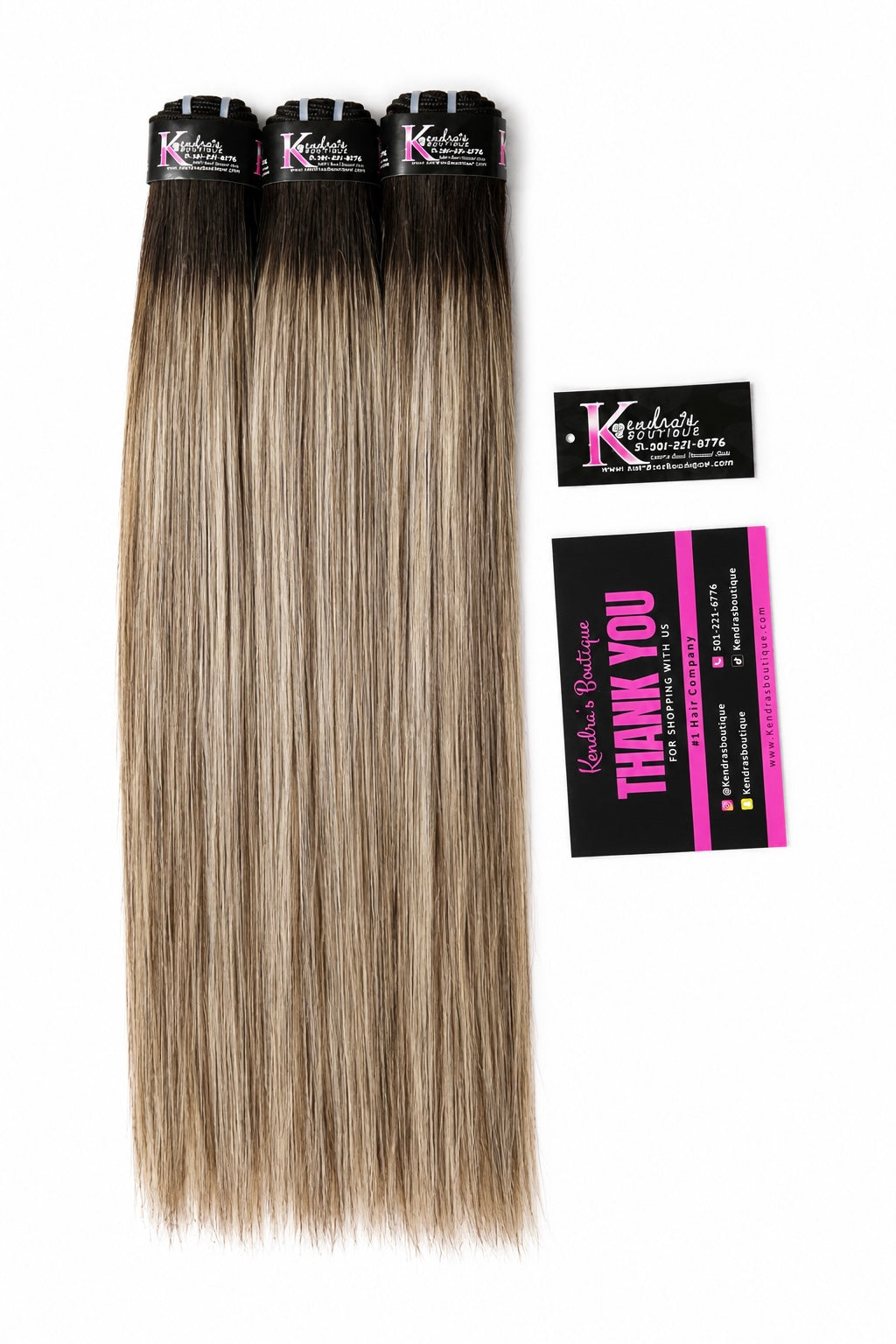 Champagne Blonde Baby Highlights Raw Custom-Colored Bundles
