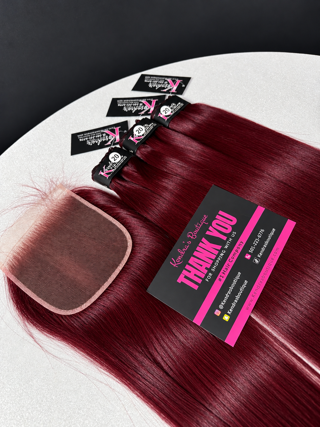 Black Cherry J99 Raw HD Lace Closure