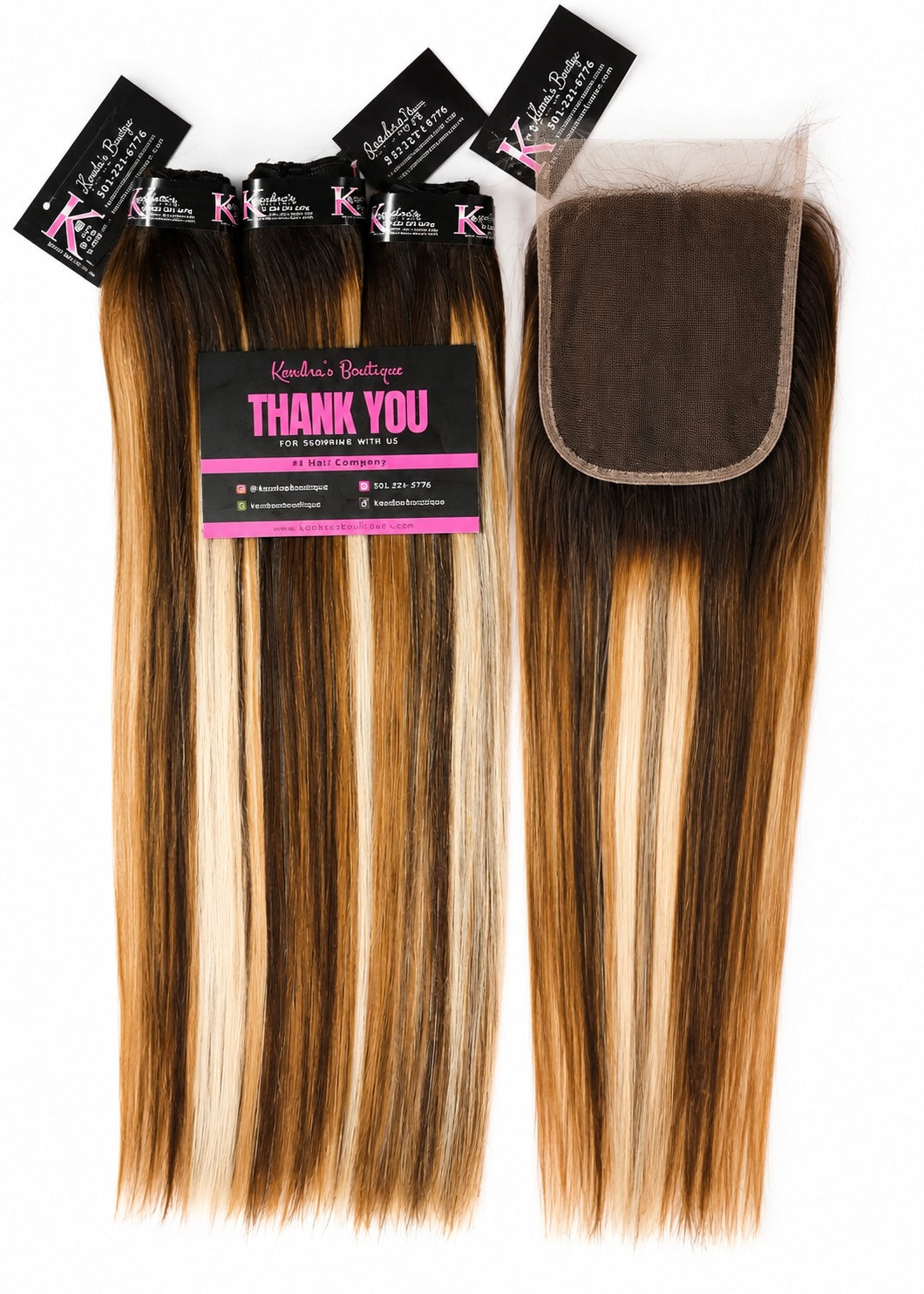 Caramel crème blonde Raw HD Lace Closure