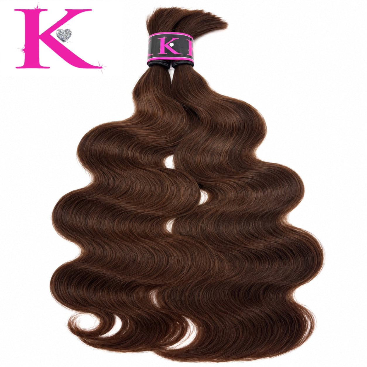 Body Wave Bulk Human Braiding Hair Color #4