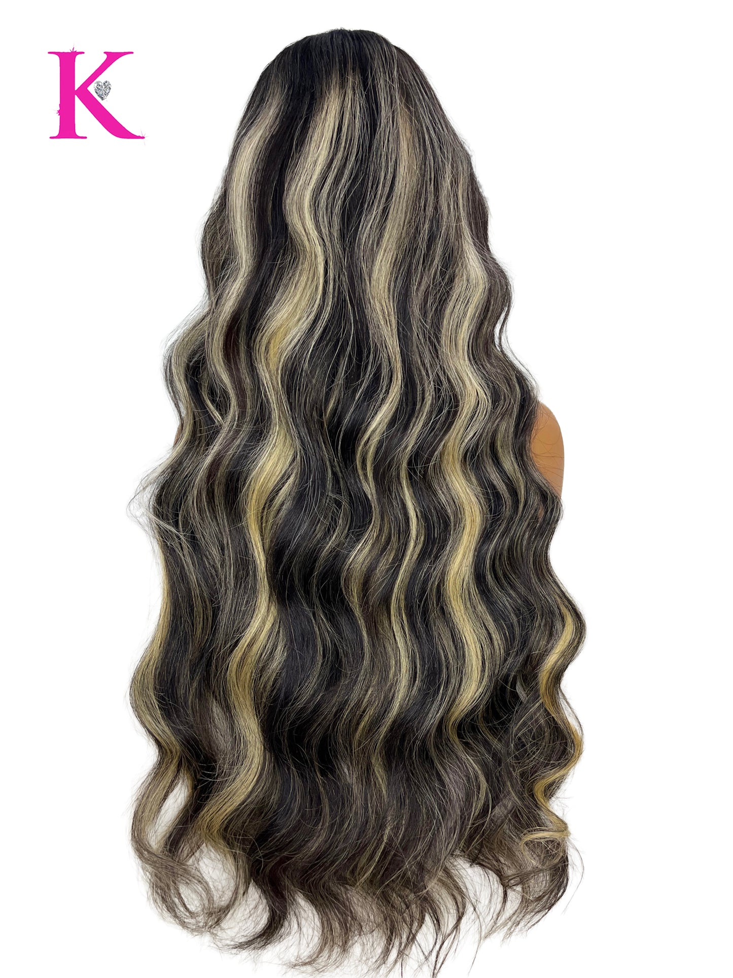 "Stormi" Highlight #613 Blonde Custom Colored RAW Wig (HD Lace)