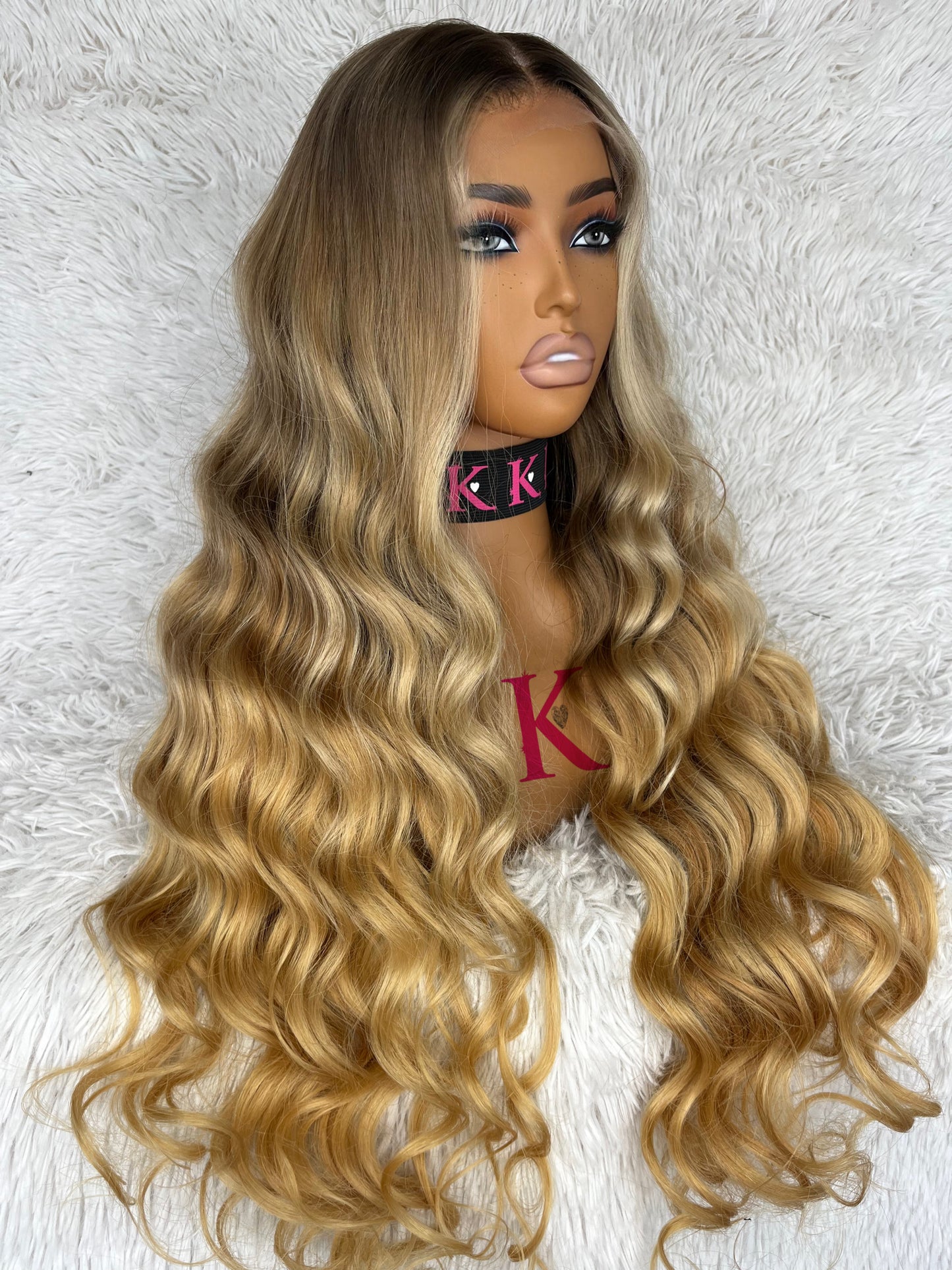 Balayage Blonde Custom Colored RAW Brazilian (HD Lace) Wig