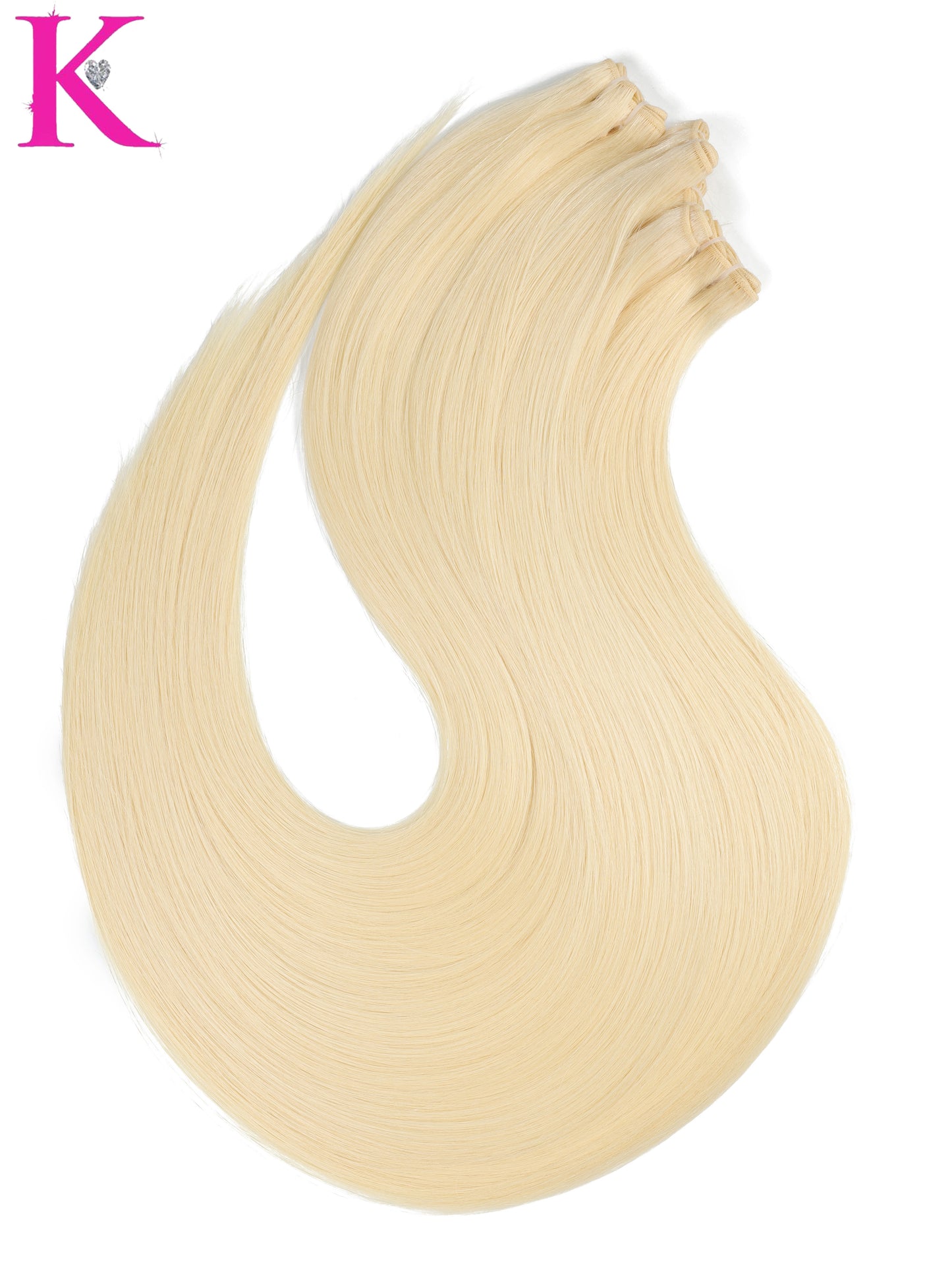 Raw Straight Extra Long 40” Bundle #613 Blonde
