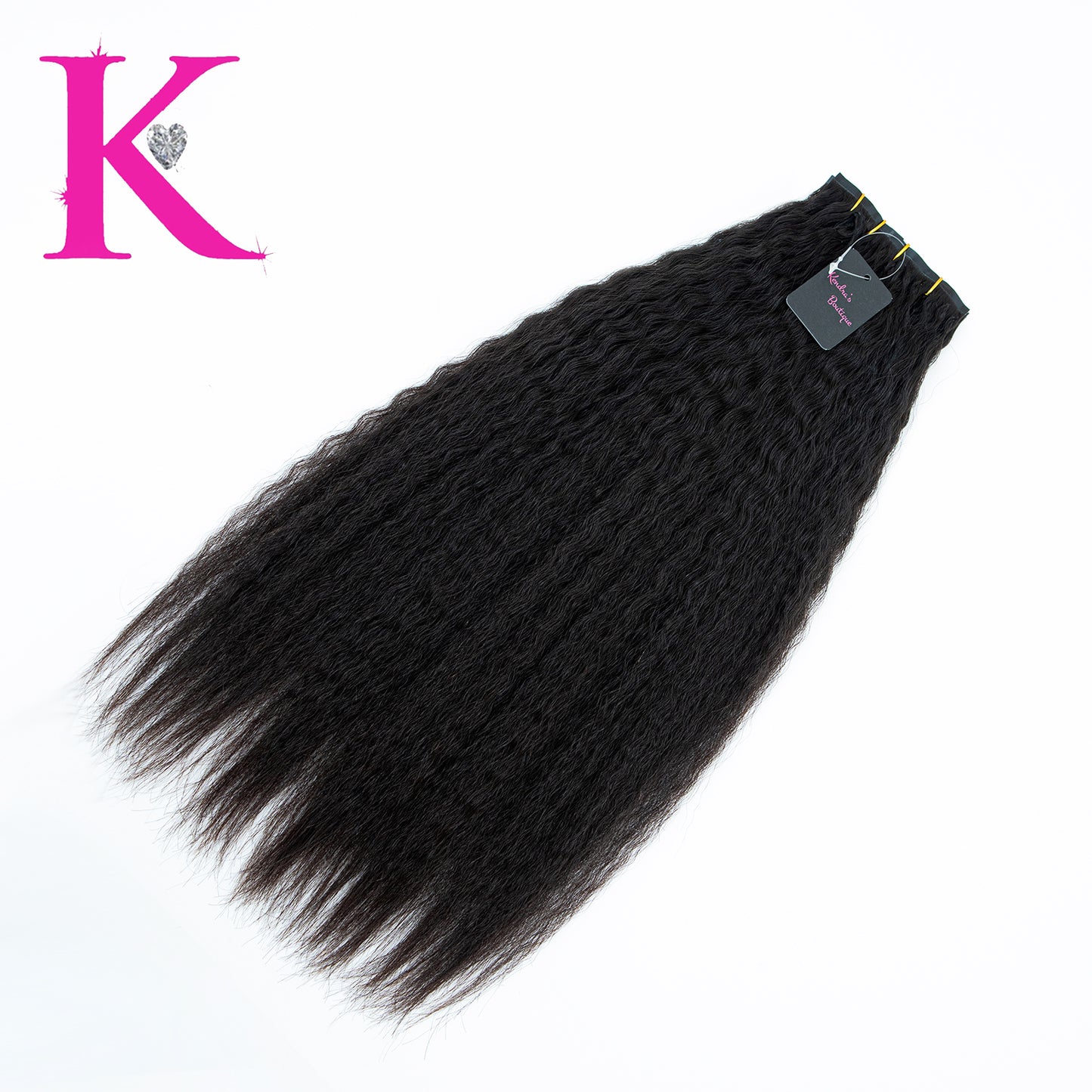 Raw Brazilian Kinky Straight Seamless Clip-In Extensions
