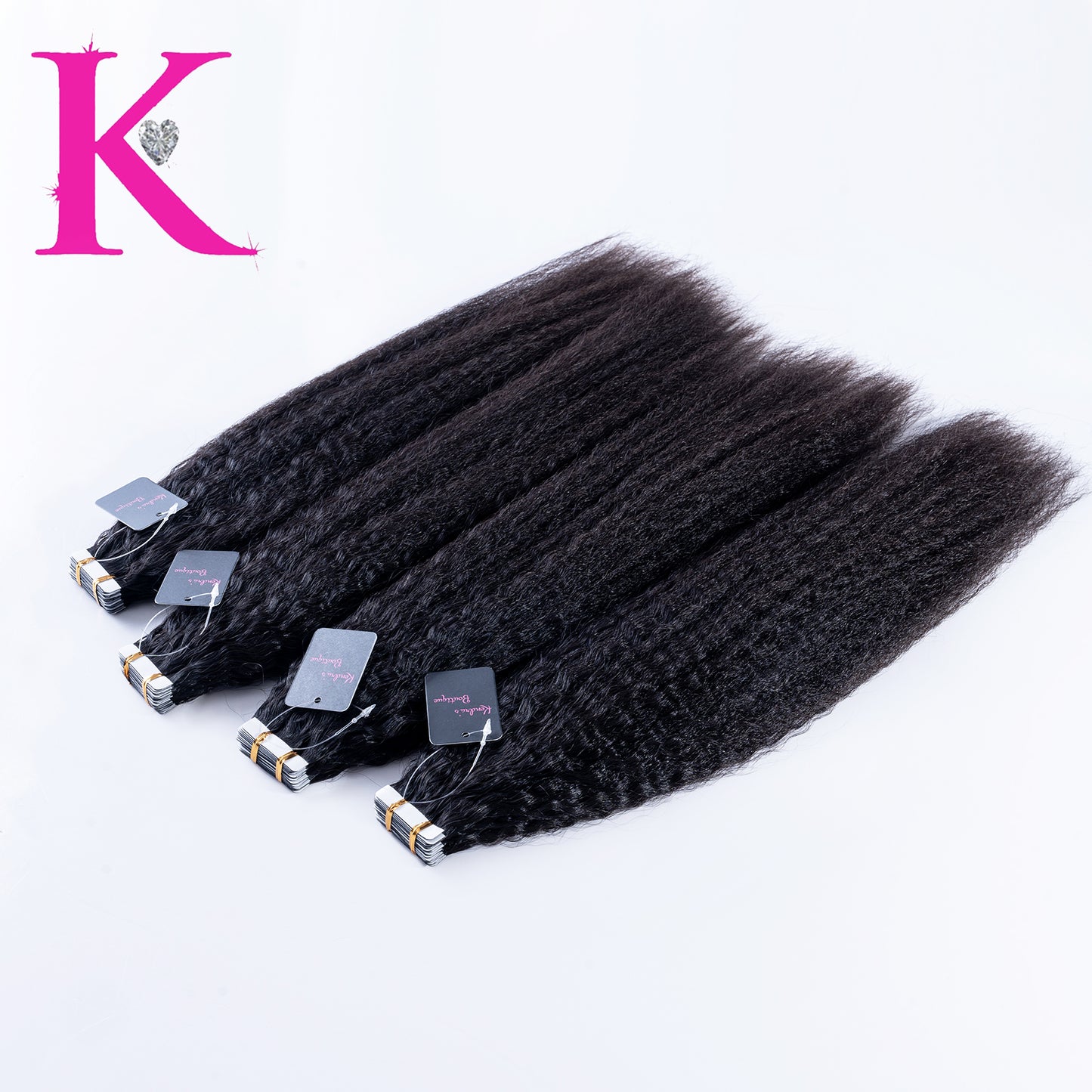 Raw Kinky Straight Tape-In Extensions