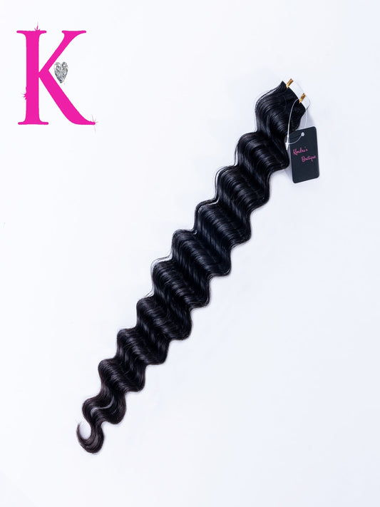 Raw Loose Deep Wave Tape-In Extensions