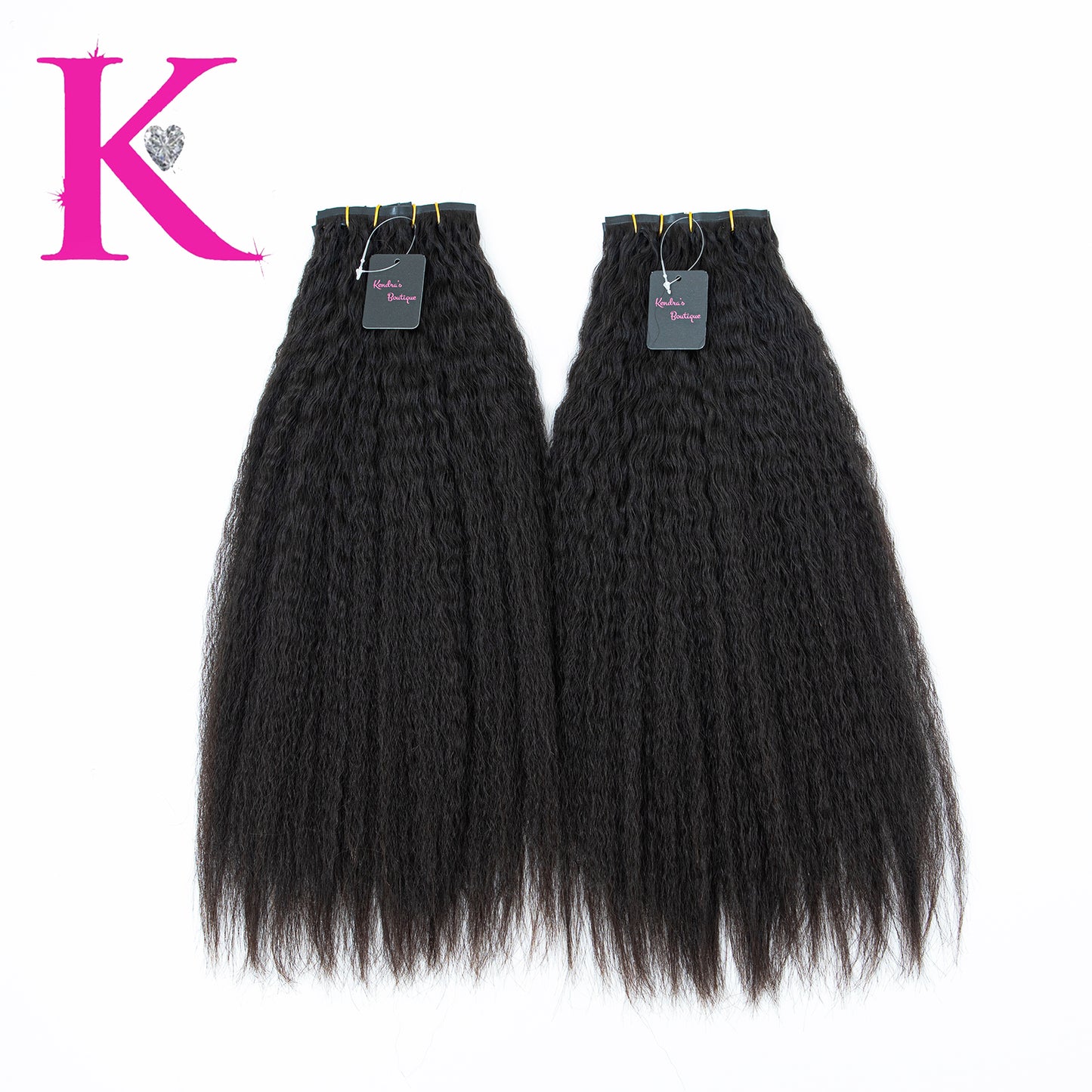 Raw Brazilian Kinky Straight Seamless Clip-In Extensions