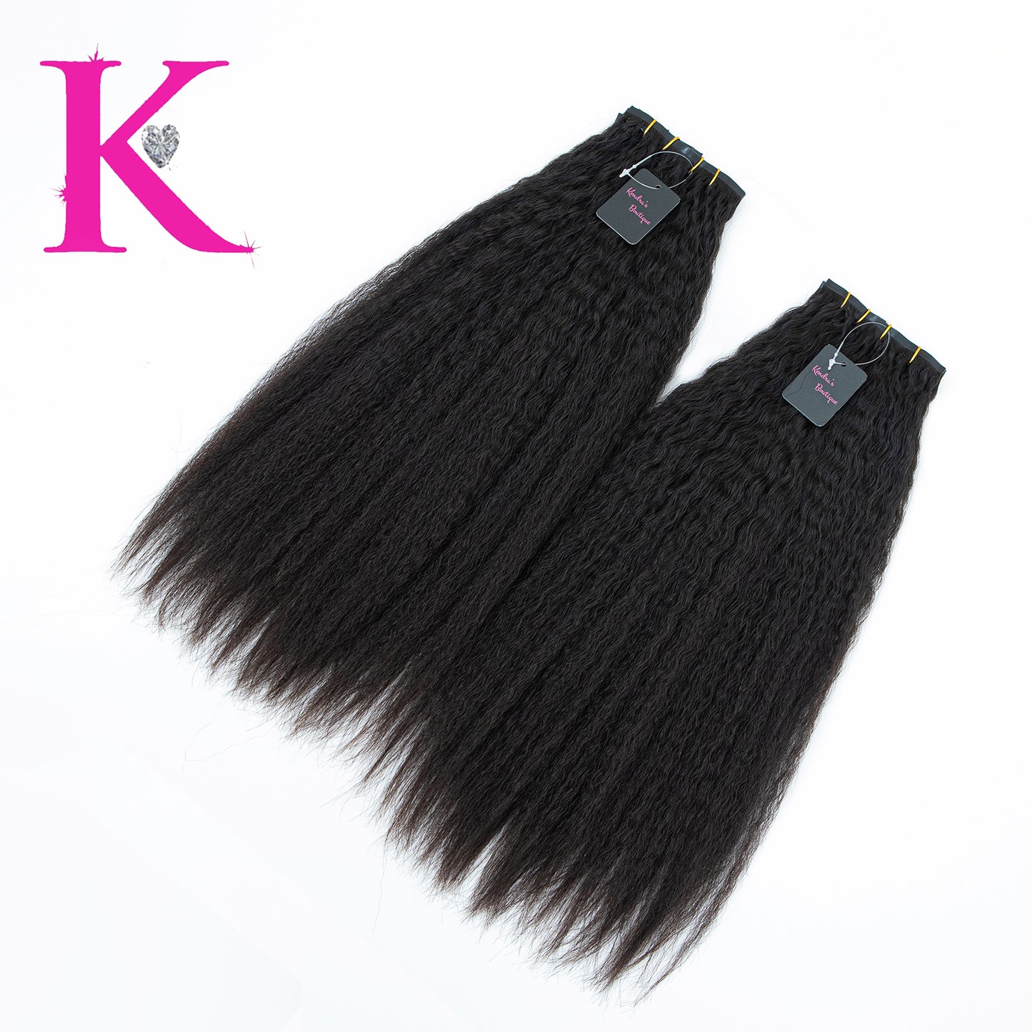 Raw Brazilian Kinky Straight Seamless Clip-In Extensions
