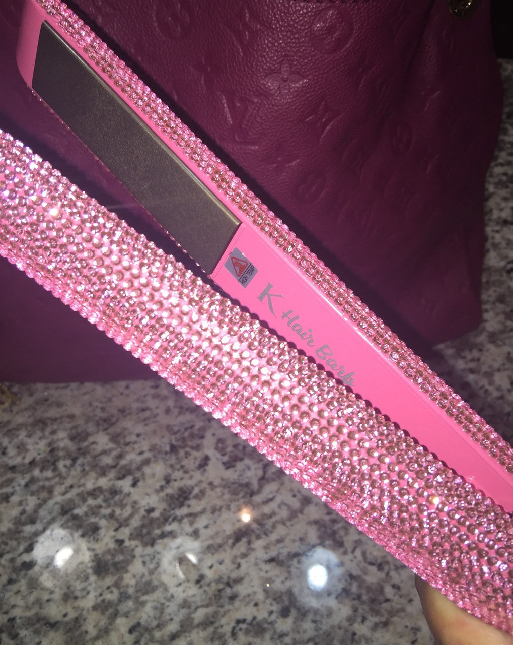 Hair Barb Pink Diamond Flat Iron