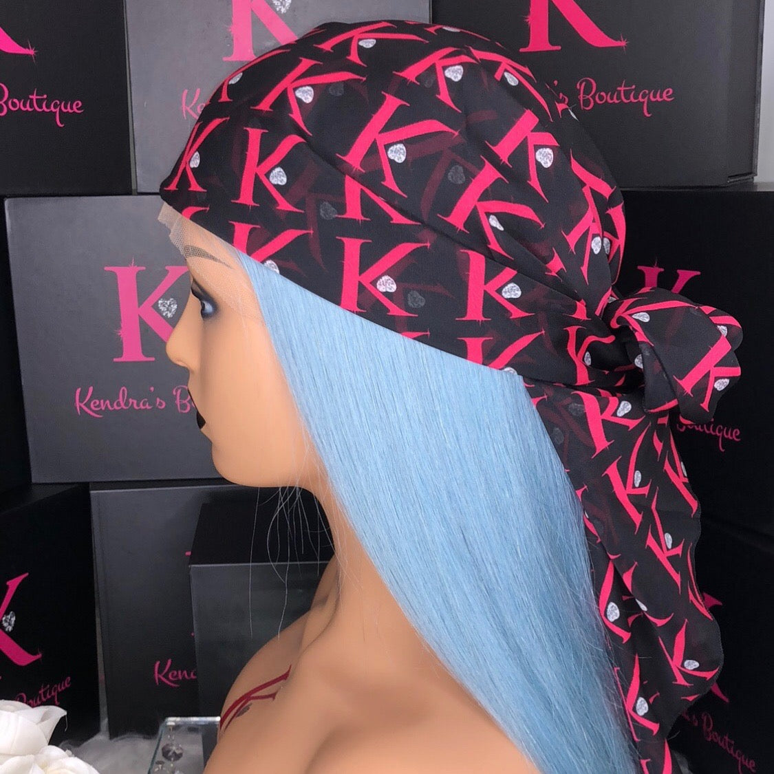 Logo Hair Barb Large Square Headscarf