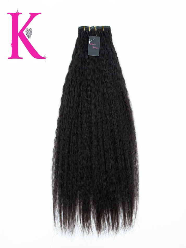  Raw Kinky Straight Seamless Clip-In Extensions