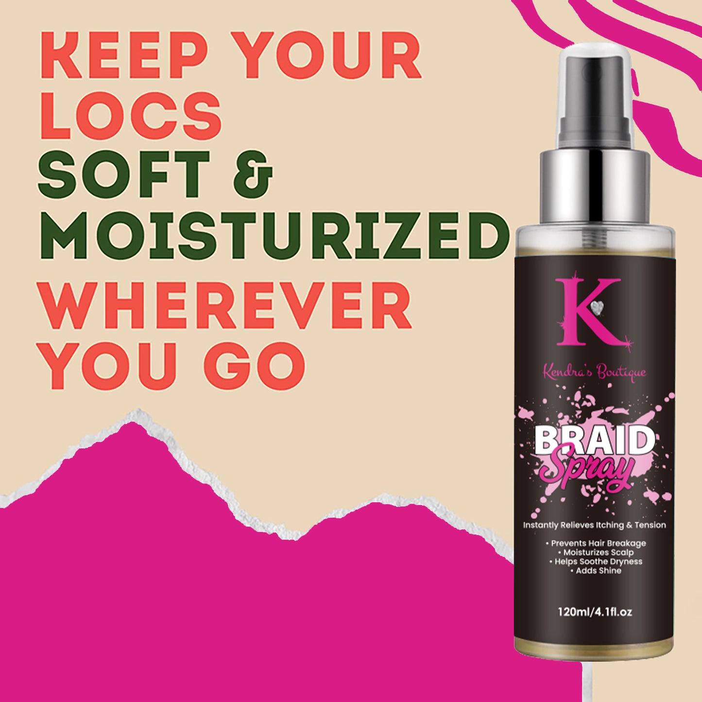 Braid Spray (Instant relieves itching & tension)