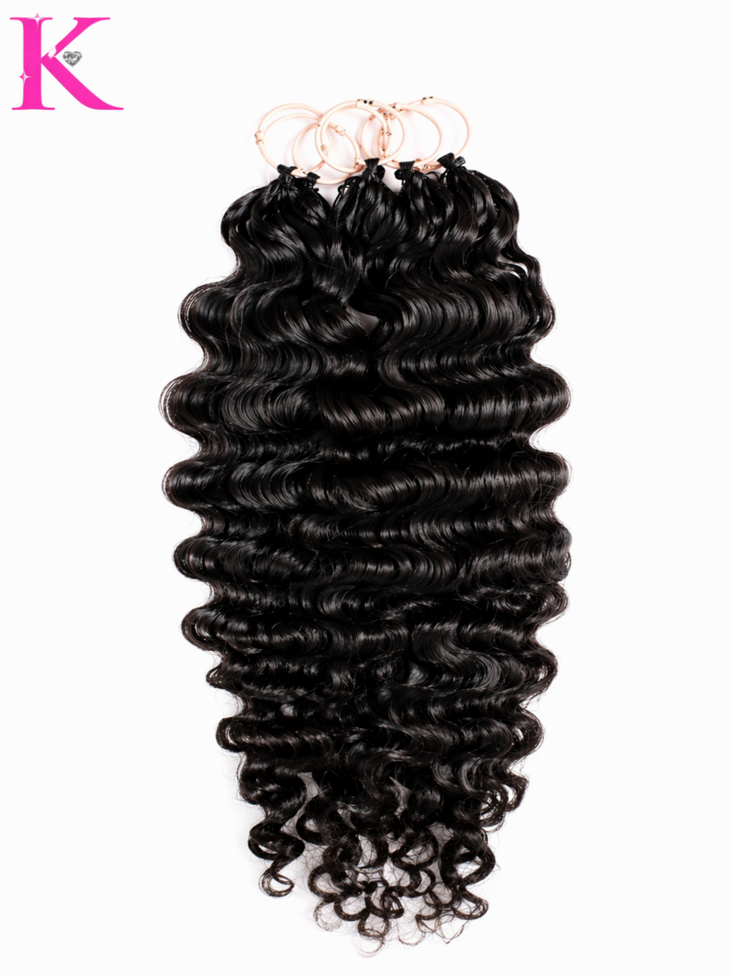 Burmese Wavy/Curly Crochet Human Braiding Hair #1B