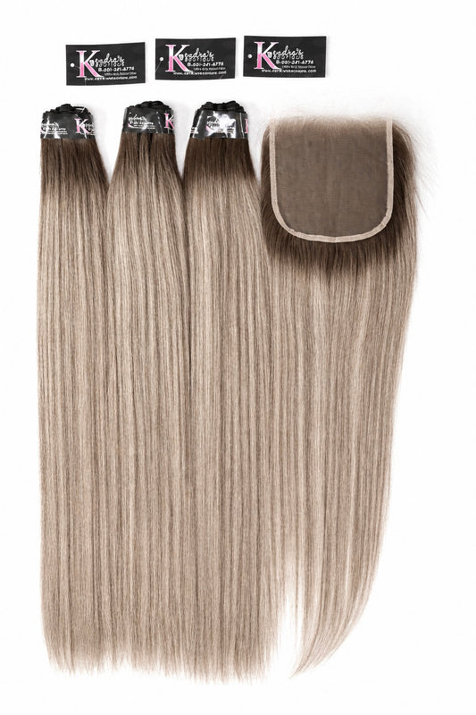 Champagne Blonde Baby Highlights Raw HD Lace Closure