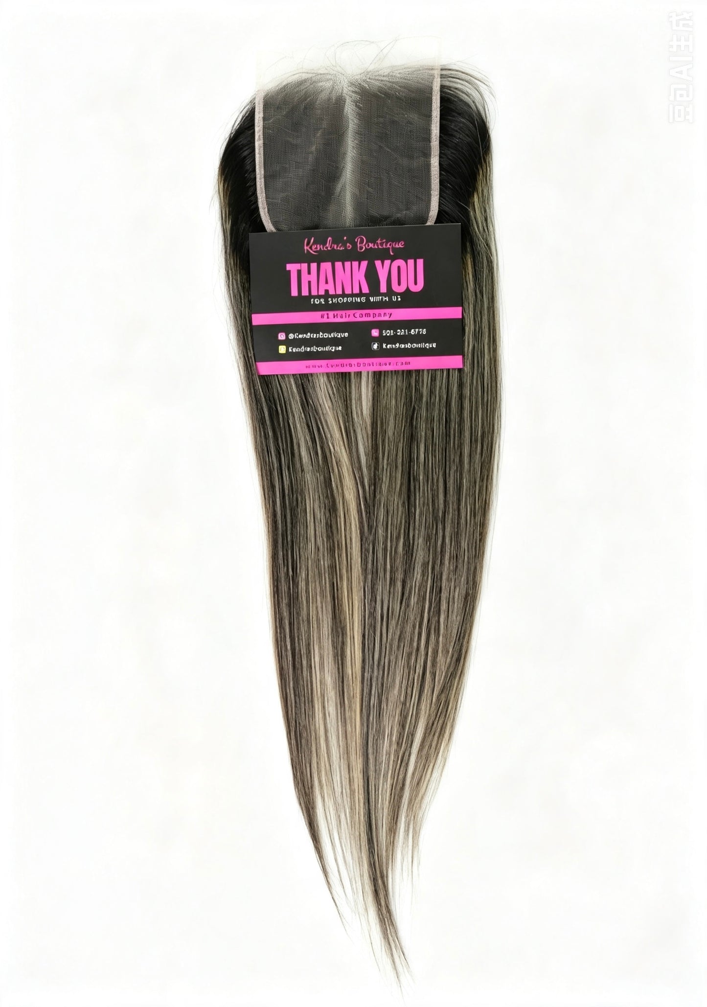 Cookies & Crème Baby Highlights Raw HD Lace Closure