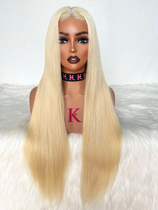 Raw Platinum Blonde Straight Full (HD Lace) Wig