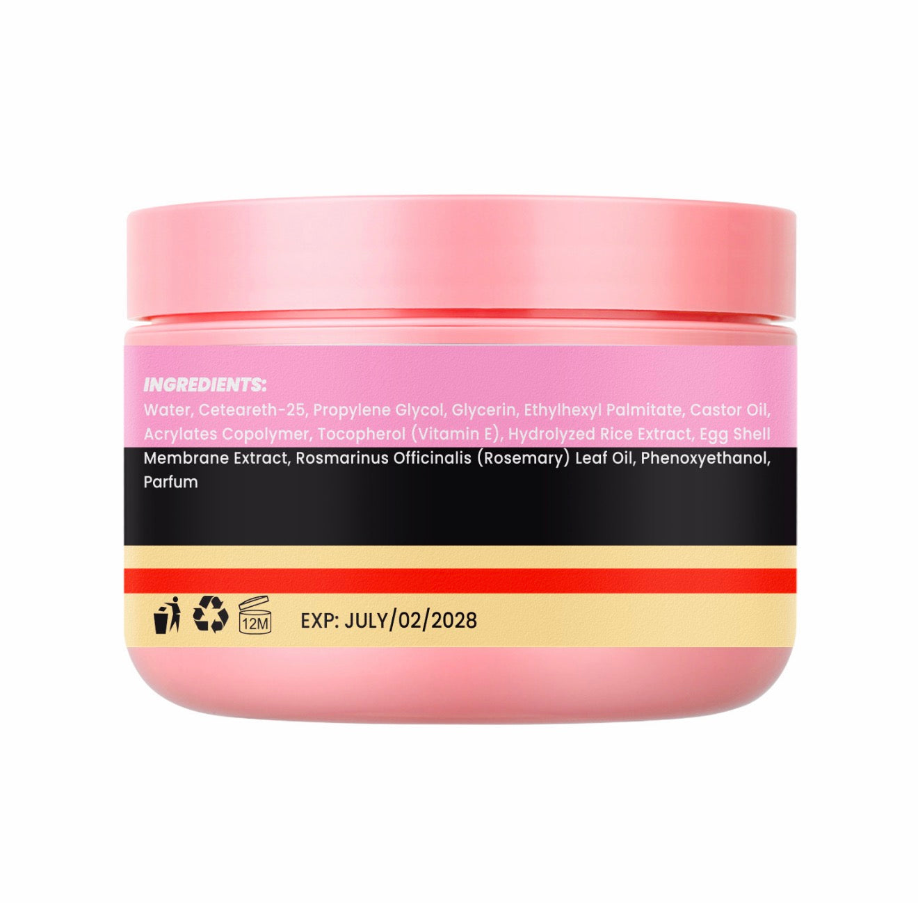 Braiding Gel (Watermelon Scent) High Shine, No White Residue