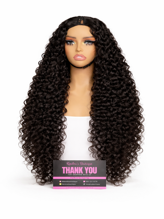 V-Part Raw Burmese Wavy/Curly Wig