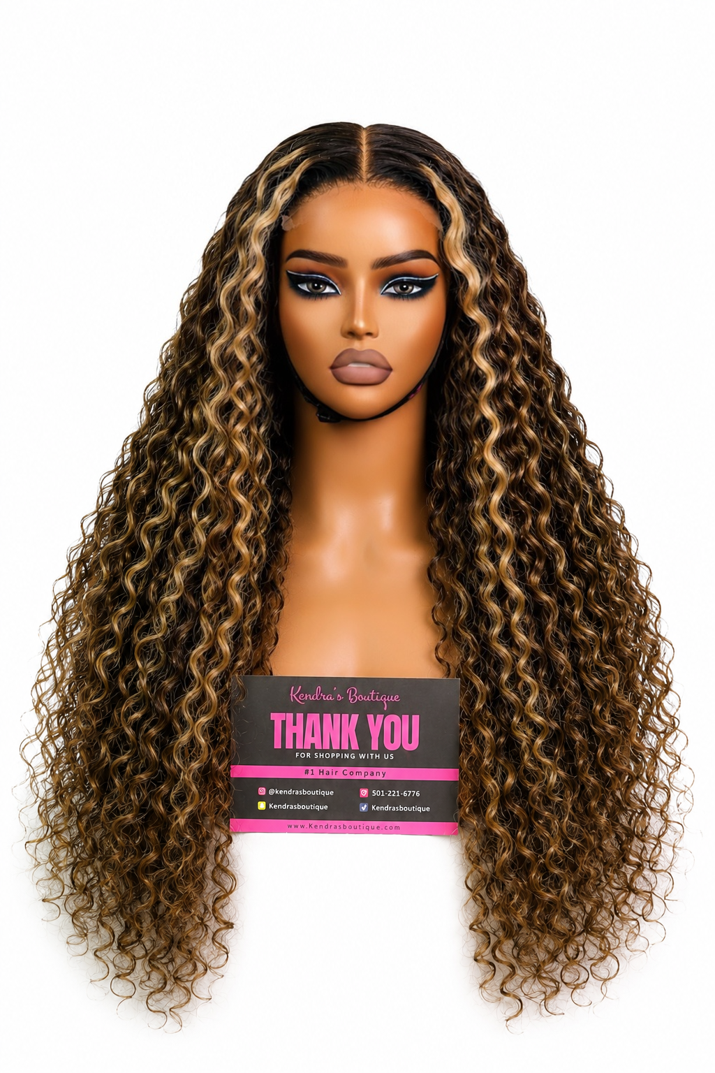 Caramel Crème Italian curly Highlight Custom Colored Wig