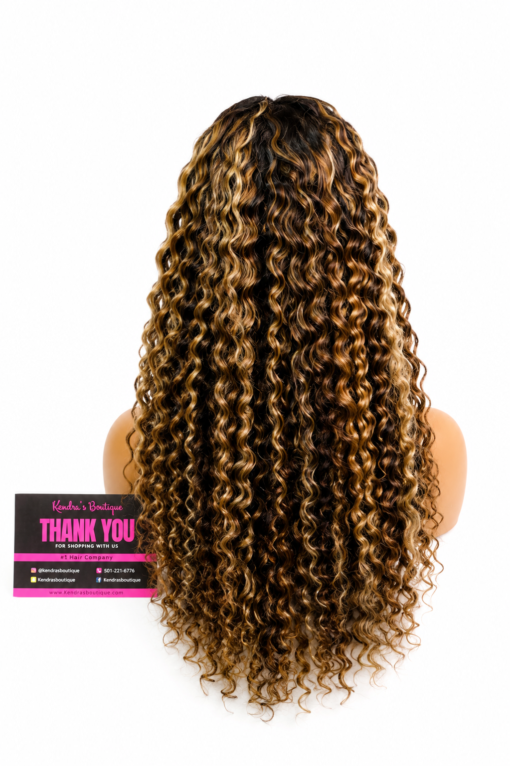 Caramel Crème Italian curly Highlight Custom Colored Wig