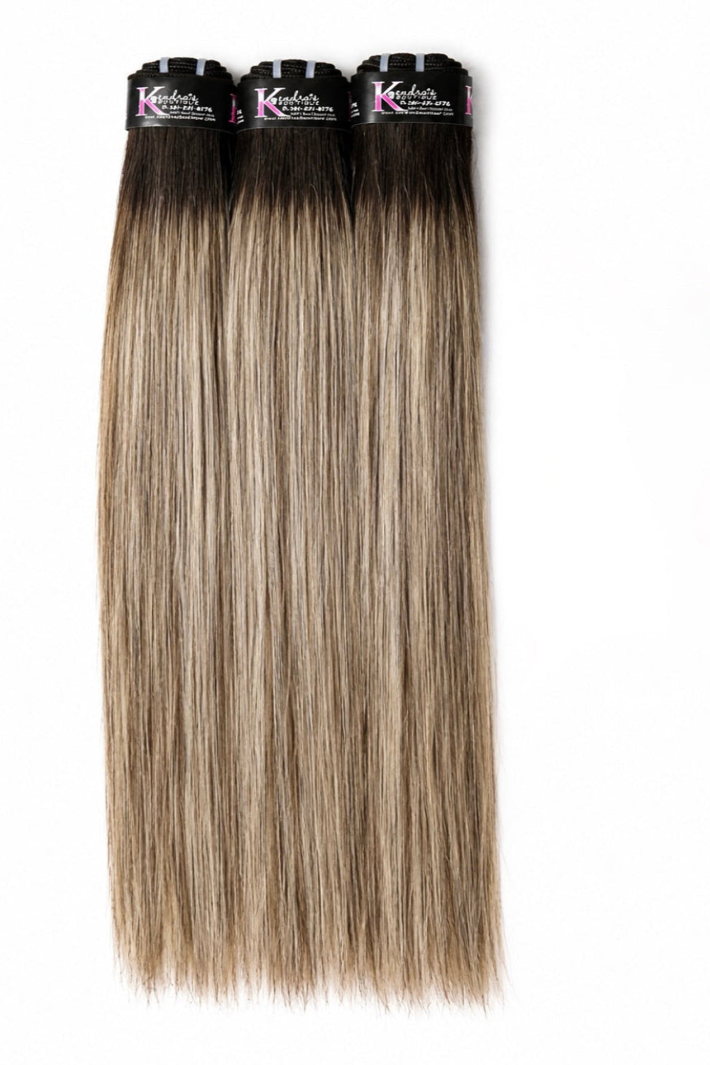 Champagne Blonde Baby Highlights Raw Custom-Colored Bundles