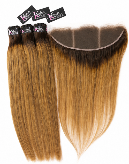 Caramel Blonde Baby Highlights Raw HD Lace Frontal