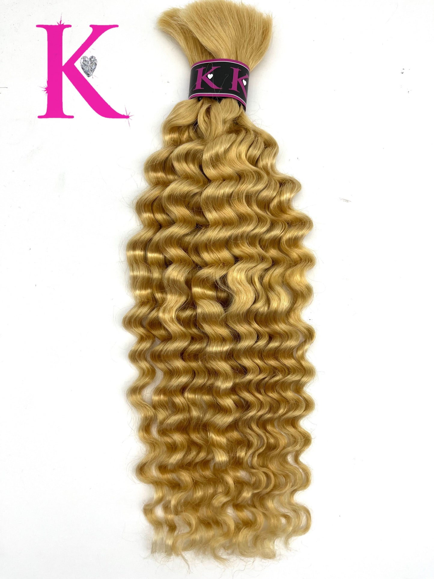 Raw Italian Curly Braiding Bulk Hair Color #613 Blonde