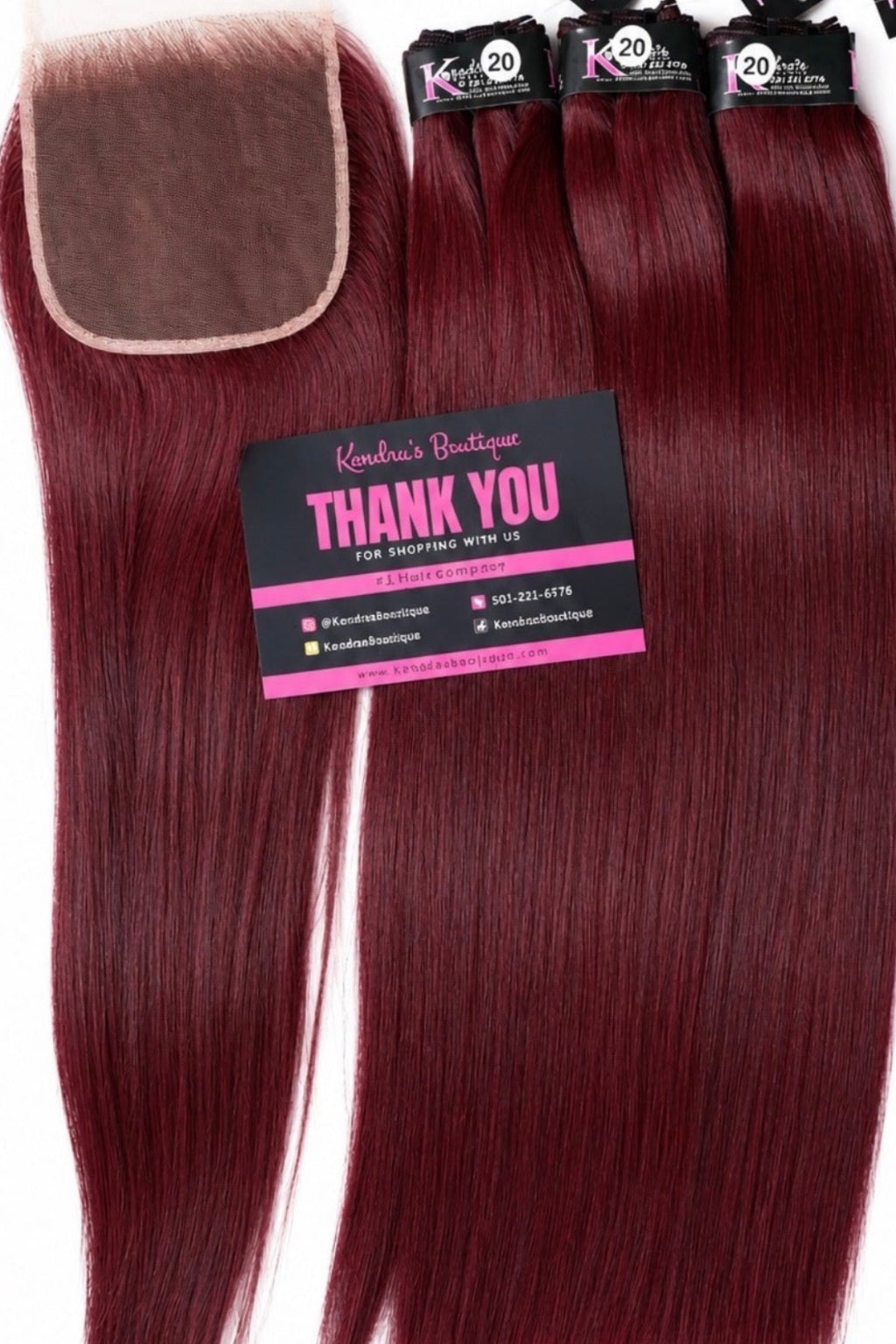 Black Cherry J99 Raw HD Lace Closure