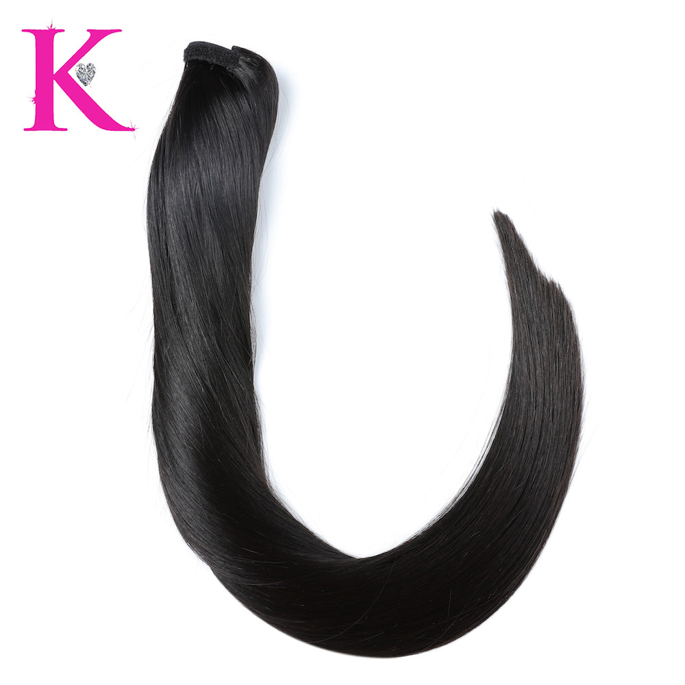Straight Wrap-Around Ponytail