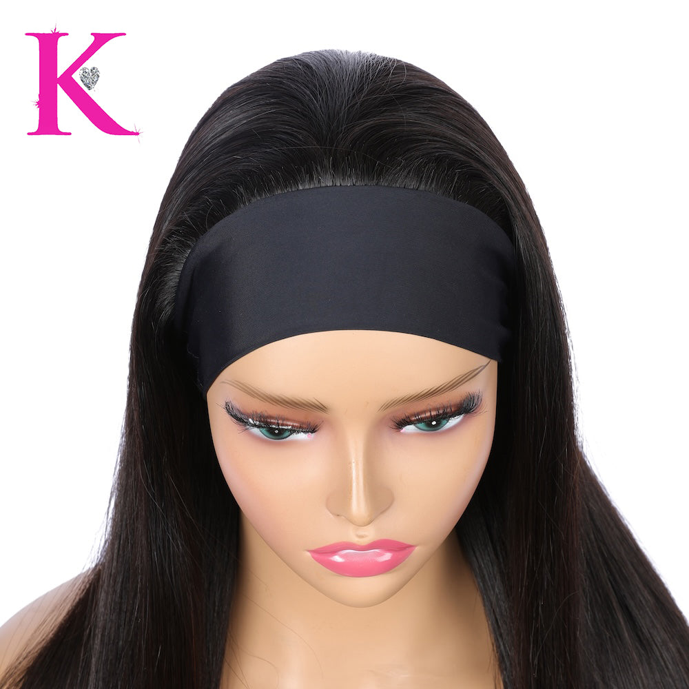 Straight Headband Wig | 100% Raw Human Hair