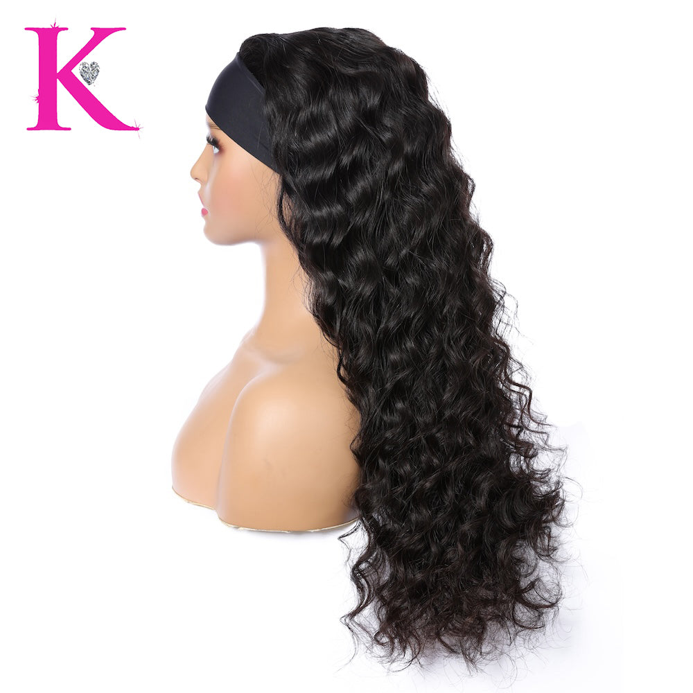 "Noir" Body Wave Headband Wig | 100% Raw Human Hair