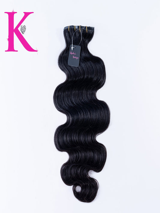 Raw Body Wave Seamless Clip-In Extensions