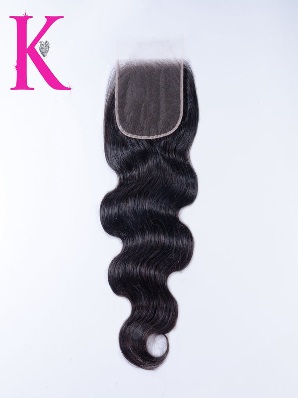 Back View of 5x5 Body Wave Closure (HD Lace)