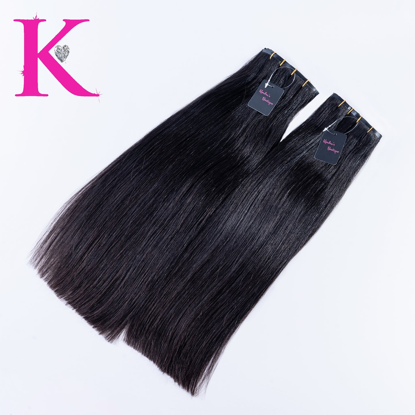 Raw Straight Seamless Clip-In Extensions