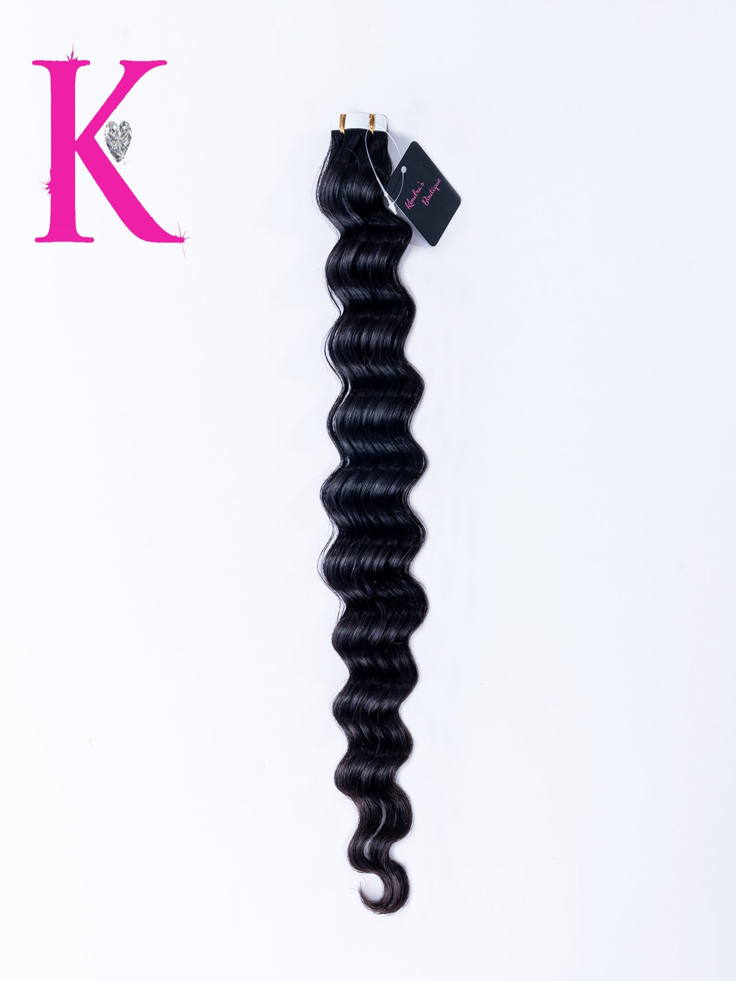 Loose Deep Wave Raw Tape-In Extensions - Kendra's Boutique Loose Deep Wave Raw Tape-In Extensions - Kendra's Boutique