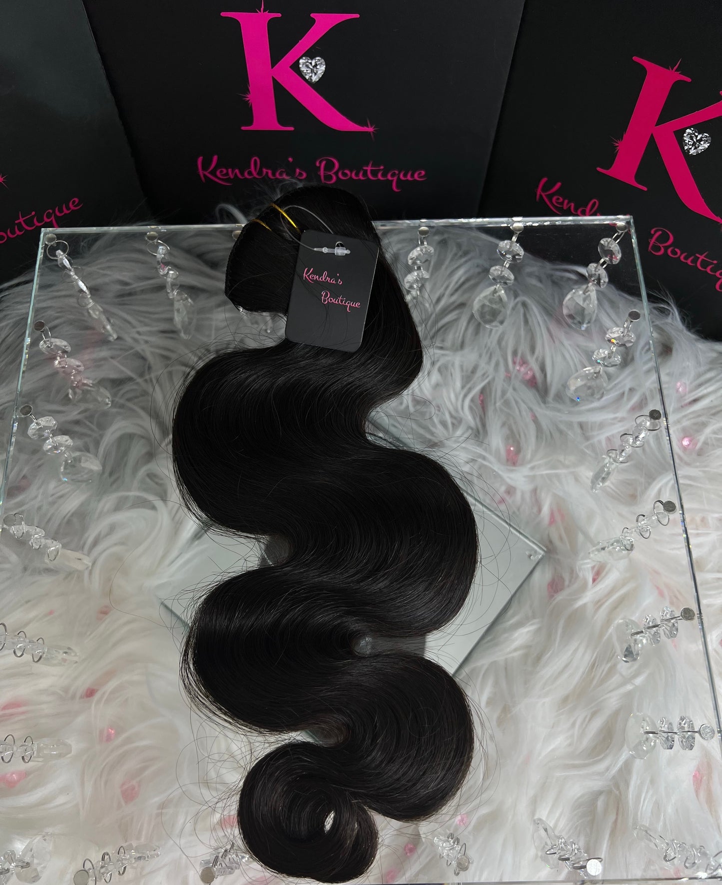 Raw Brazilian Body Wave Seamless Clip-In Extensions