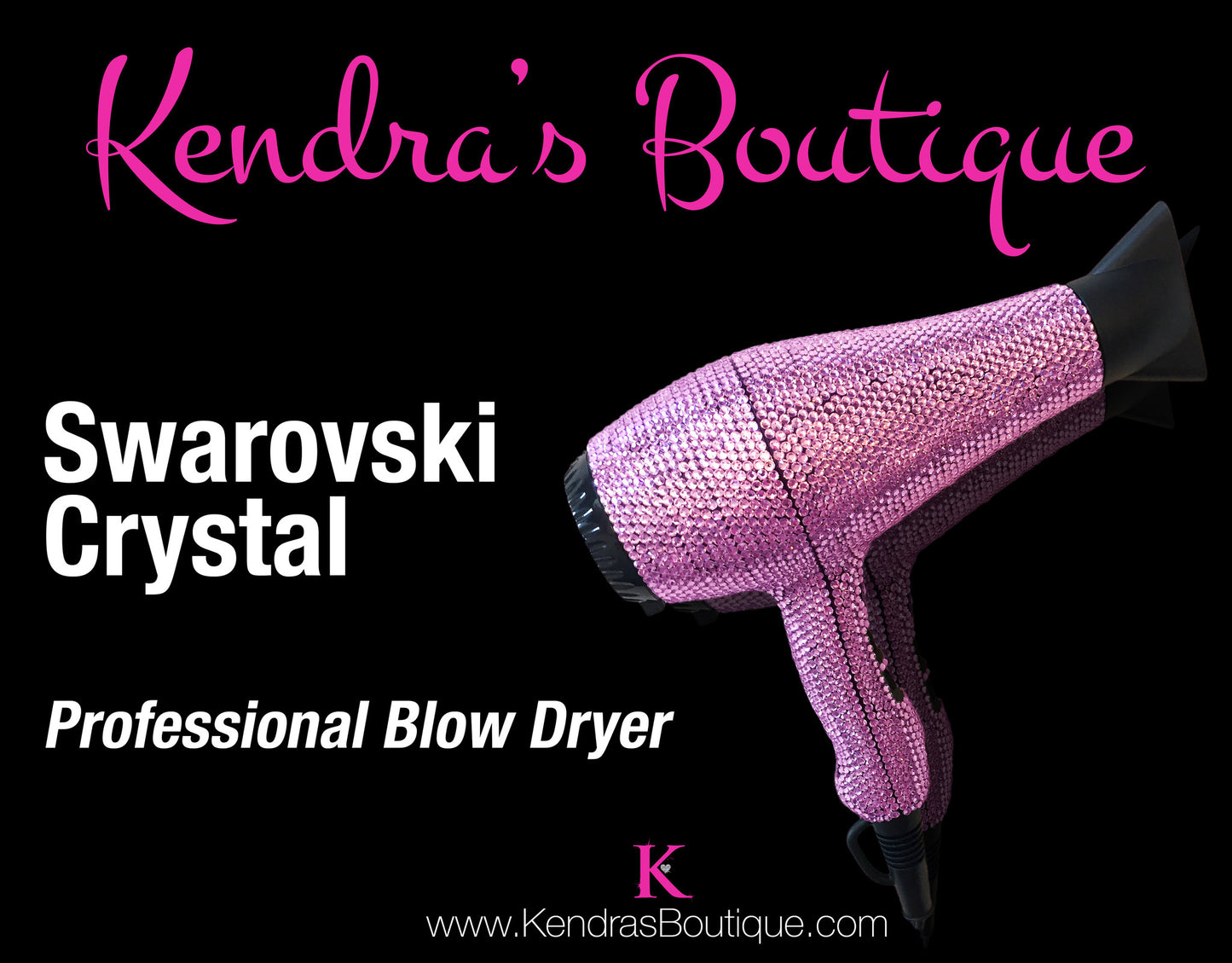 Hair Barb Swarovski Crystal Blow Dryer