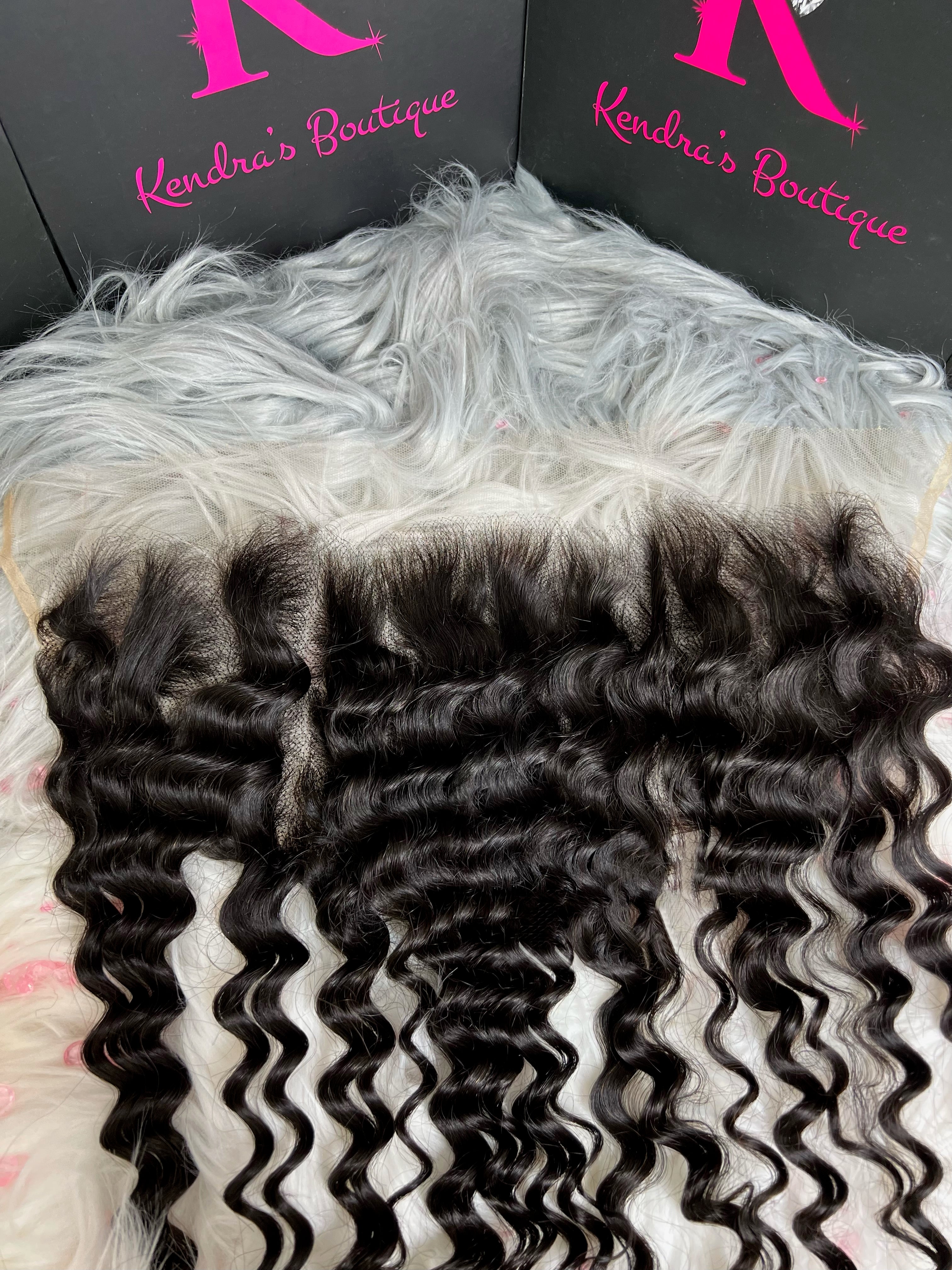 13x6 Deep Wave Lace Frontal HD Lace Kendras Boutique1